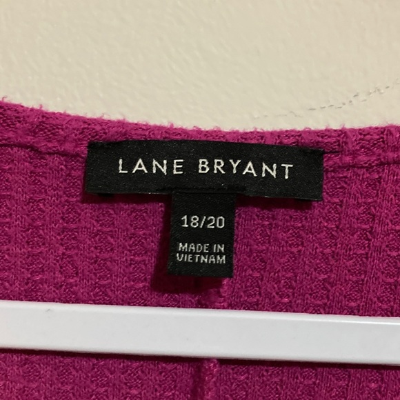 Lane Bryant Magenta Long Sleeve Top - Picture 2 of 5